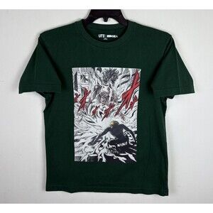 Attack on Titan AOT Anime T-shirt Green Cart Titan Eren UT Uniqlo Medium
